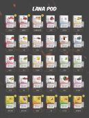 LANA電子煙透明發光煙彈